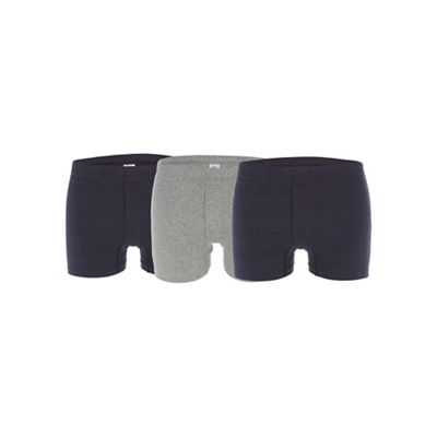 Pack of three navy boxers